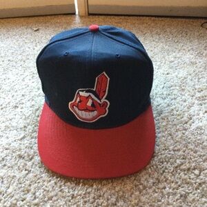 Cleveland Indian’s baseball hat.